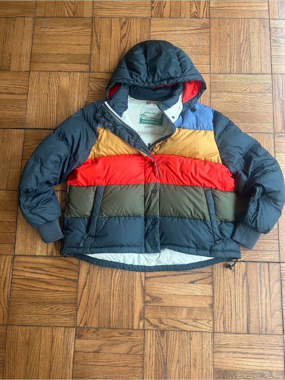 Eddie Bauer x The Great Multicolor women’s Puffer Jacket